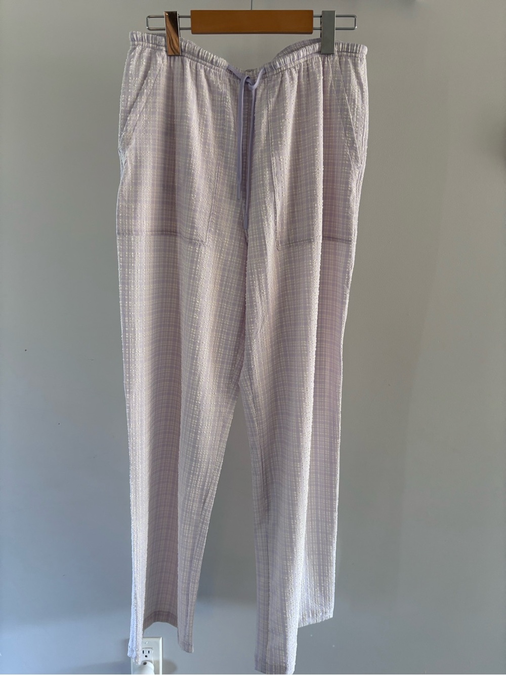 lululemon athletica Seersucker Check Mid-Rise Pull-On Pant